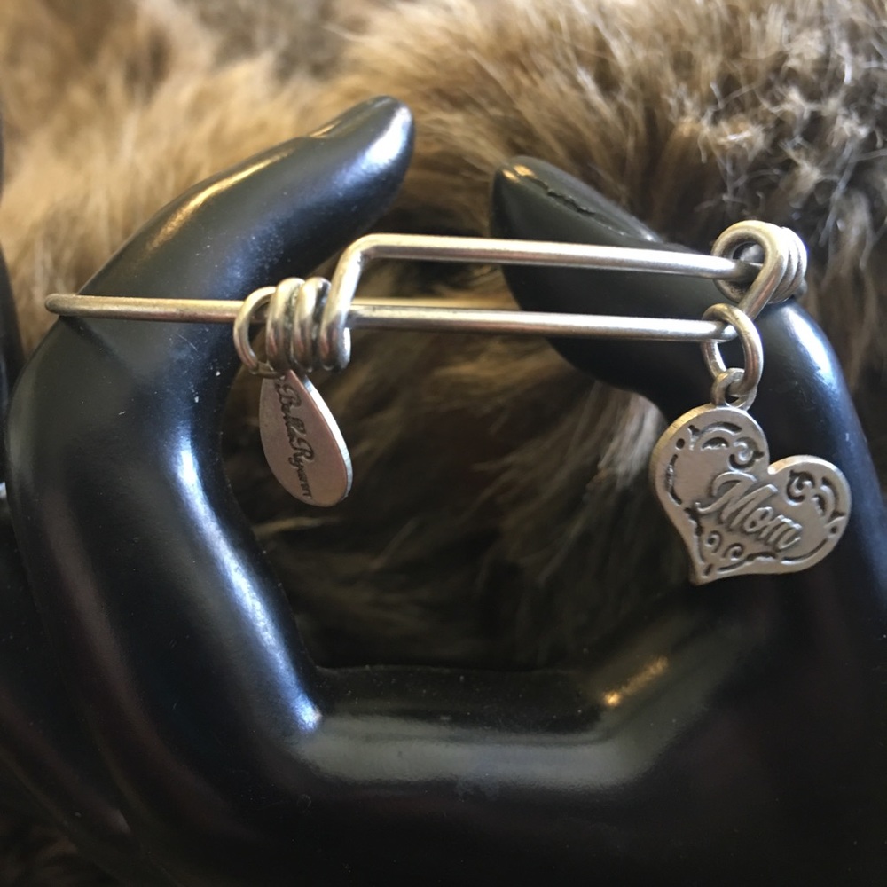 Bella Ryann silver tone “Mom” adjustable bangle